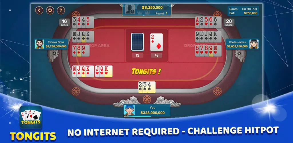 Tongits Offline Gameplay