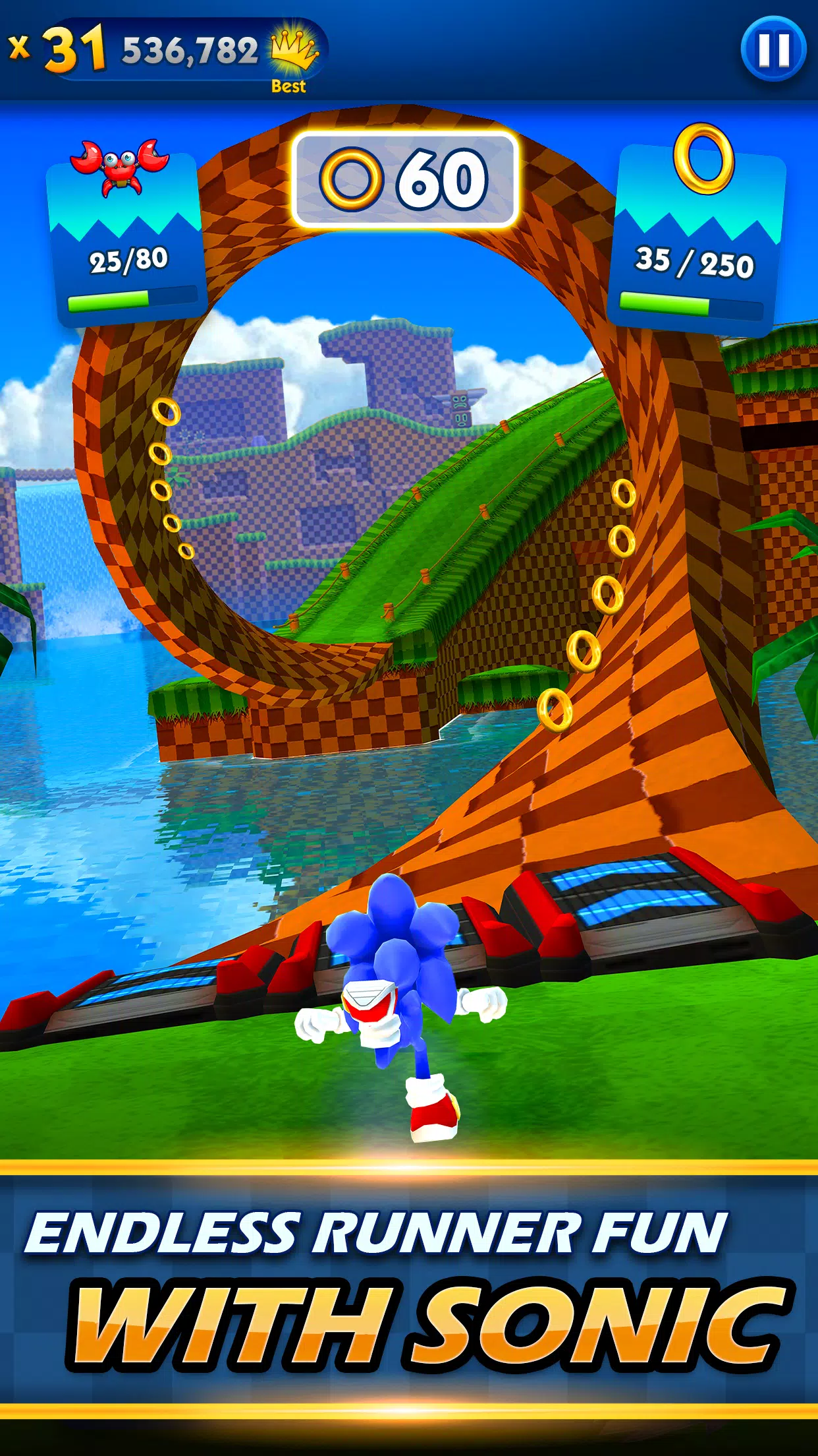 Sonic Dash Gameplay