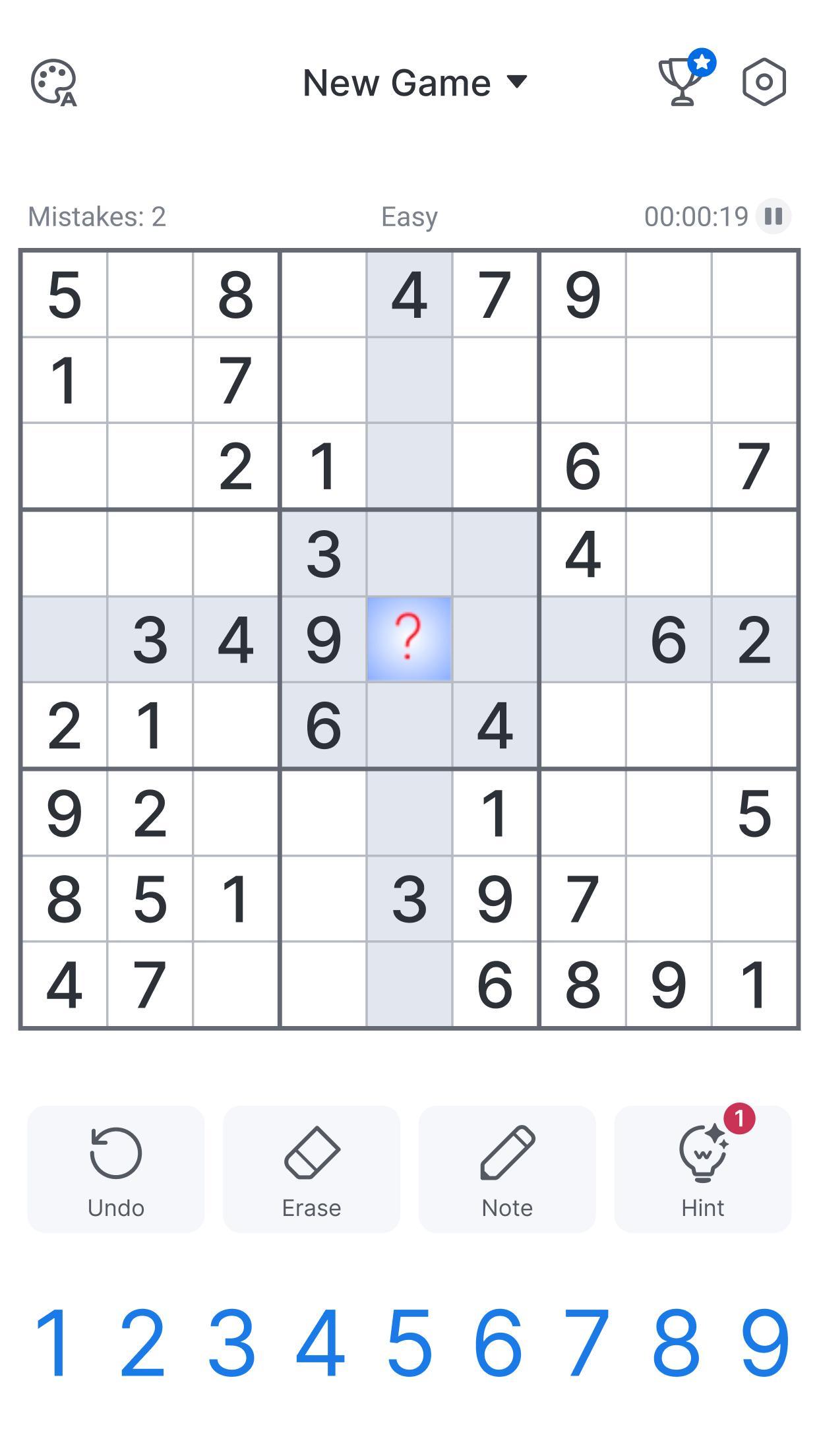 Sudoku Game Screenshot 2