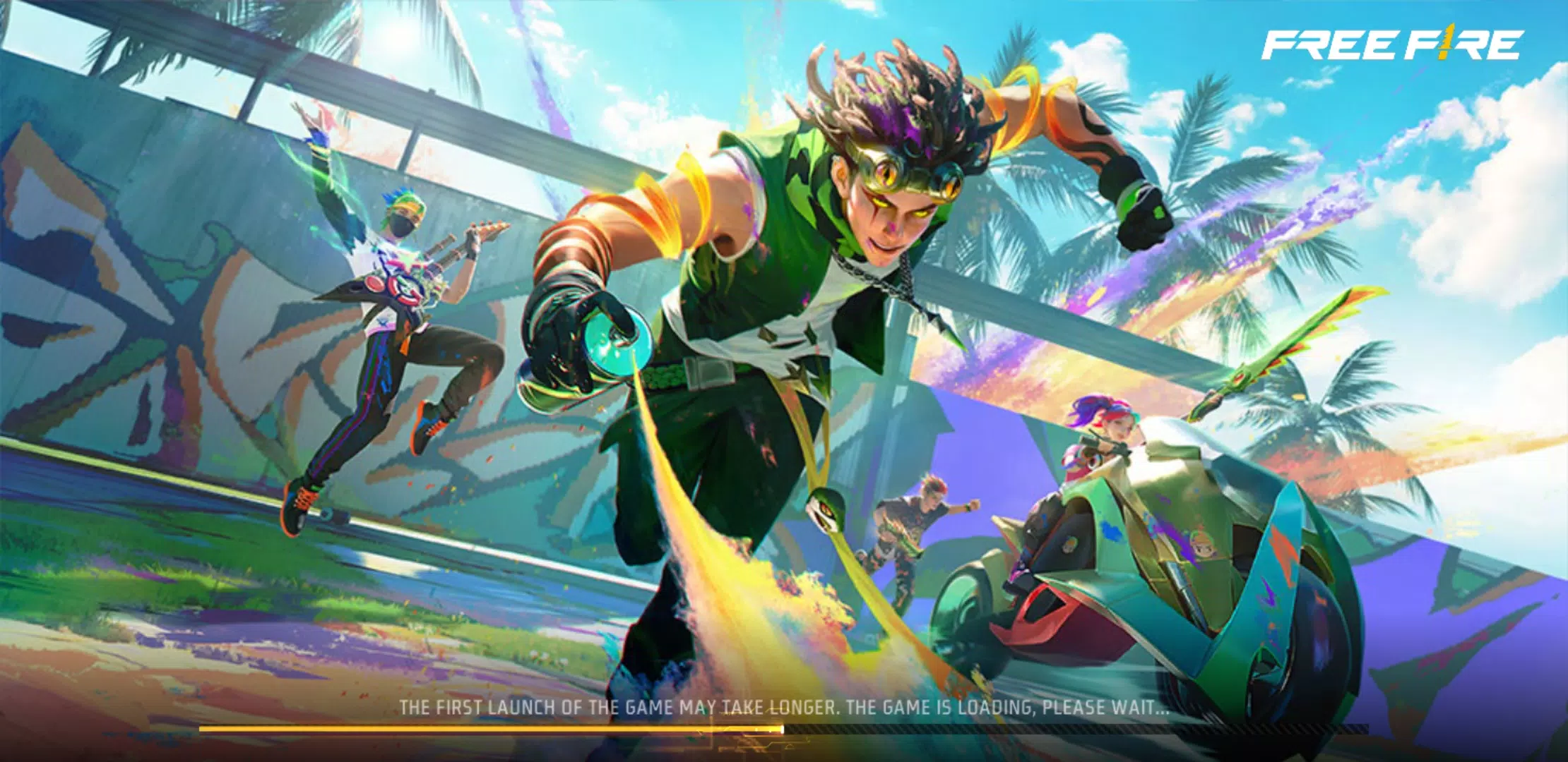 Free Fire APK Installation Screen